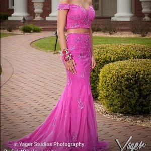 Magenta prom dress size 0